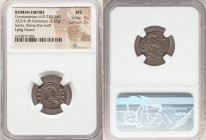 Constantinople Commemorative (ca. AD 330-340). AE3 or BI nummus (17mm, 2.35 gm, 7h). NGC MS 5/5 - 3/5. Siscia, 4th officina, AD 334-335, struck under ...