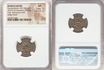 Constantinople Commemorative (ca. AD 330-340). AE3 or BI nummus (16mm, 2.75 gm, 7h). NGC MS 5/5 - 3/5. Trier, 1st officina, ca. AD 332-333, struck und...
