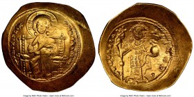 Constantine X Ducas (AD 1059-1067). AV histamenon nomisma (25mm, 4.37 gm, 5h). NGC AU 5/5 - 4/5, light scuff. Constantinople. +IhS IXS RЄX-RЄSNANTIhm,...
