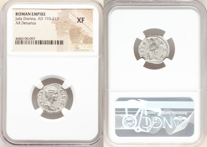 ANCIENT LOTS. Roman Imperial. Julia Domna (AD 193-217). Lot of four (4) AR denar...