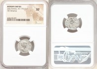 ANCIENT LOTS. Roman Imperial. Julia Domna (AD 193-217). Lot of four (4) AR denarii. NGC XF. Includes: various types of Julia Domna denarii. Total four...