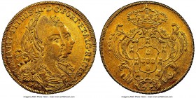 Maria I & Pedro III gold 6400 Reis 1786-B AU Details (Cleaned) NGC, Bahia mint, KM199.1. AGW 0.4229 oz. 

HID09801242017

© 2020 Heritage Auctions...