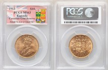 George V gold 10 Dollars 1913 MS63 PCGS, Ottawa mint, KM27. AGW 0.4837 oz. 

HID09801242017

© 2020 Heritage Auctions | All Rights Reserved