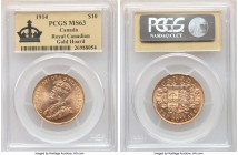 George V gold 10 Dollars 1914 MS63 PCGS, Ottawa mint, KM27. Three year type. AGW 0.4838 oz. Ex. Royal Canadian Gold Hoard.

HID09801242017

© 2020...