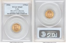 Republic gold 2 Pesos 1916 MS65 PCGS, KM17. Two year type. AGW 0.0967 oz. Ex. Rive d'Or Collection

HID09801242017

© 2020 Heritage Auctions | All...