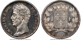 Charles X Franc 1827-A MS66 NGC, Paris mint, KM724.1. Mostly untoned with reflective surface.

HID09801242017

© 2020 Heritage Auctions | All Righ...