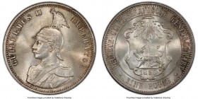 German Colony. Wilhelm II Rupie 1890 MS65 PCGS, KM2, J-713. First year of type. 

HID09801242017

© 2020 Heritage Auctions | All Rights Reserved