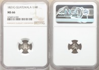 Ferdinand VII 1/4 Real 1821-G MS66 NGC, Nueva Guatemala mint, KM72. Cartwheel luster. 

HID09801242017

© 2020 Heritage Auctions | All Rights Rese...