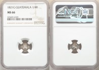 Ferdinand VII 1/4 Real 1821-G MS66 NGC, Nueva Guatemala mint, KM72. Lightly toned, frosted surface. 

HID09801242017

© 2020 Heritage Auctions | A...