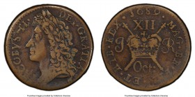 James II Gunmoney Shilling 1689 XF40 PCGS, KM94, S-6581E. October issue.

HID09801242017

© 2020 Heritage Auctions | All Rights Reserved