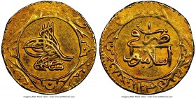 Ottoman Empire. Selim III gold Altin AH 1203 Year 1 (1788/1789) AU55 NGC, Islambul mint (in Turkey), KM526. 

HID09801242017

© 2020 Heritage Auct...