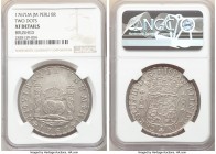 Charles III 8 Reales 1767 LM-JM XF Details (Brushed) NGC, Lima mint, KM-A64.1 (Rare), Calbeto-Unl. Dot above both "L's" of mintmark. Considered very r...