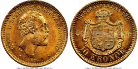Oscar II gold 10 Kronor 1876-ST MS65 NGC, KM732. AGW 0.1296 oz. 

HID09801242017

© 2020 Heritage Auctions | All Rights Reserved