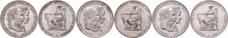 Münzen Kaisertum Österreich Franz Joseph I. 1848 - 1916 LOT 2 Stück 2 Guden 1879...