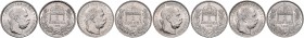 Münzen Kaisertum Österreich Franz Joseph I. 1848 - 1916 LOT 4 Stück, Korona 1893 KB, 1894 KB, 1895 KB, 1896 KB a. ca 5,00g stgl