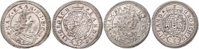 Deutschland vor 1871 Bayern Maximilian II. Emanuel 1679 - 1726 Groschen 1701 2 Stück Hahn 189 3,16g vz+