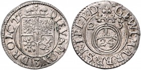 Deutschland vor 1871 Brandenburg-Preußen Georg Wilhelm 1619 - 1640 Dreipölker 1623 Königsberg Olding 47c. 1,06g vz/stgl