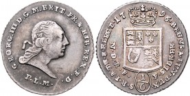 Deutschland vor 1871 Braunschweig- Calenberg- Hannover Georg III. 1760 - 1820 1/6 Taler 1796 Welter 2834 3,25g vz