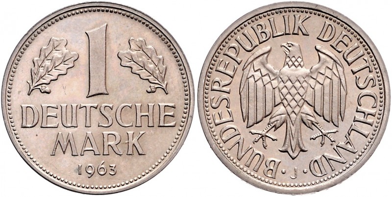 BRD - seit 1949 Mark 1963 J J. 385 5,55g f.stgl