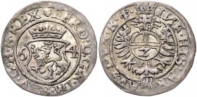 Ferdinand I. 1521 - 1564 2 Kreuzer 1564 Joachimsthal Dietiker 437 1,46g ss