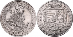 Erzherzog Ferdinand 1564 - 1595 Taler o.J. Hall M./T. 267 var. 28,56g vz/stgl