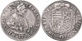 Erzherzog Ferdinand 1564 - 1595 Taler o.J. Hall M./T. 271 var. 28,56g ss