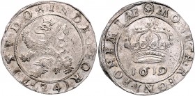 Friedrich von der Pfalz 1619 - 1621 Kipper 24 Kreuzer 1619 f.vz