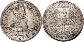 Erzherzog Leopold V. 1626 - 1632 2 Taler 1632 Hall Dav. 3336 56,85g f.vz