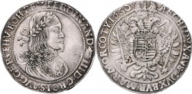 Ferdinand III. 1637 - 1657 Taler 1650 KB Kremnitz Her. 585 28,23g ss/vz