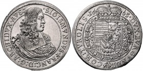 Erzherzog Franz Sigismund 1662 - 1665 Taler 1665 Hall M./T. 531 28,77g f.stgl