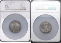 Leopold I. 1657 - 1705 2 Taler ohne Jahr Hall in NGC Holder Her. 574 MS 63