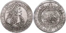 Leopold I. 1657 - 1705 Taler 1680 Hall Her. 629 29,12g f.vz