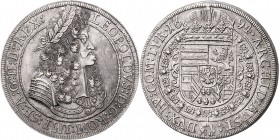Leopold I. 1657 - 1705 Taler 1694 Hall Her. 640 28,69g f.vz