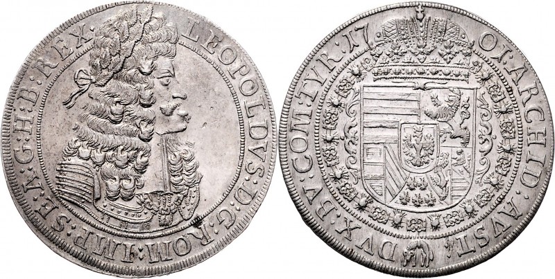 Leopold I. 1657 - 1705 Taler 1701 Hall Her. 649 28,89g f.stgl