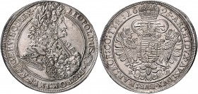 Leopold I. 1657 - 1705 Taler 1695 KB Kremnitz Her. 739 28,84g f.stgl