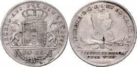 Maria Theresia 1740 - 1780 30 Kreuzer 1775 IC-FA Wien Her. 778 9,30g ss/vz