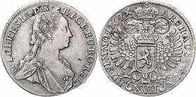 Maria Theresia 1740 - 1780 XVII Kreuzer 1762 Prag Her. 1052 5,96g f.vz