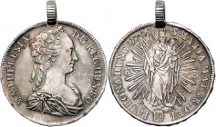 Maria Theresia 1740 - 1780 Taler 1741 KB Kremnitz mit altem Henkel Her.560 29,64g ss