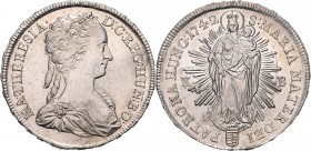Maria Theresia 1740 - 1780 Taler 1742 KB Kremnitz Her. 561 28,84g f.stgl