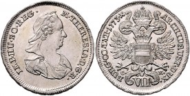 Maria Theresia 1740 - 1780 VII Kreuzer 1773 Kremnitz Her. 1224 3,23g vz/stgl