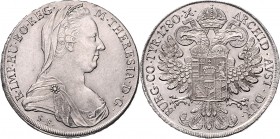 Maria Theresia 1740 - 1780 Taler 1780 Venedig Hafner 37a 28,11g vz/stgl
