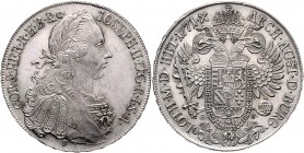 Joseph II. als Mitregent 1765 - 1780 Taler 1771 F-AS Her.97 28,11g vz/stgl
