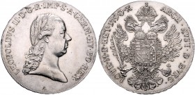 Joseph II. als Alleinregent 1780 - 1790 Taler 1790 A Wien Her.34 28,08g vz