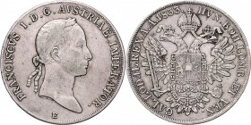 Franz I. 1804 - 1835 Taler 1833 E Karlsburg Fr. 202 27,91g ss
