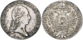 Franz I. 1804 - 1835 1/2 Taler 1818 V Venedig Fr. 219 14,00g f.vz