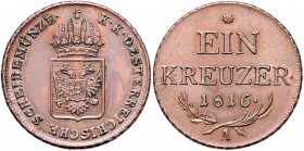Franz I. 1804 - 1835 Kreuzer 1816 A Wien Fr. 530 9,11g vz