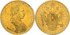 Franz Joseph I. 1848 - 1916 4 Dukaten 1913 Wien Fr. 1162 13,96g ss