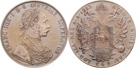 Franz Joseph I. 1848 - 1916 4 Dukaten 1915 Wien Cu Abschlag Fr. 1164 16,39g f.stgl