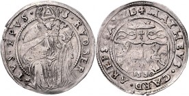 Erzbistum Salzburg Matthäus Lang von Wellenburg 1519 - 1540 10 Kreuzer 1530 Salzburg HZ 248 5,58g f.vz