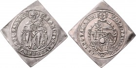 Erzbistum Salzburg Neuzeit Wolf Dietrich von Raitenau 1587 - 1612 1/8 Talerklippe o.J. Salzburg HZ 1007 3,56g vz/stgl